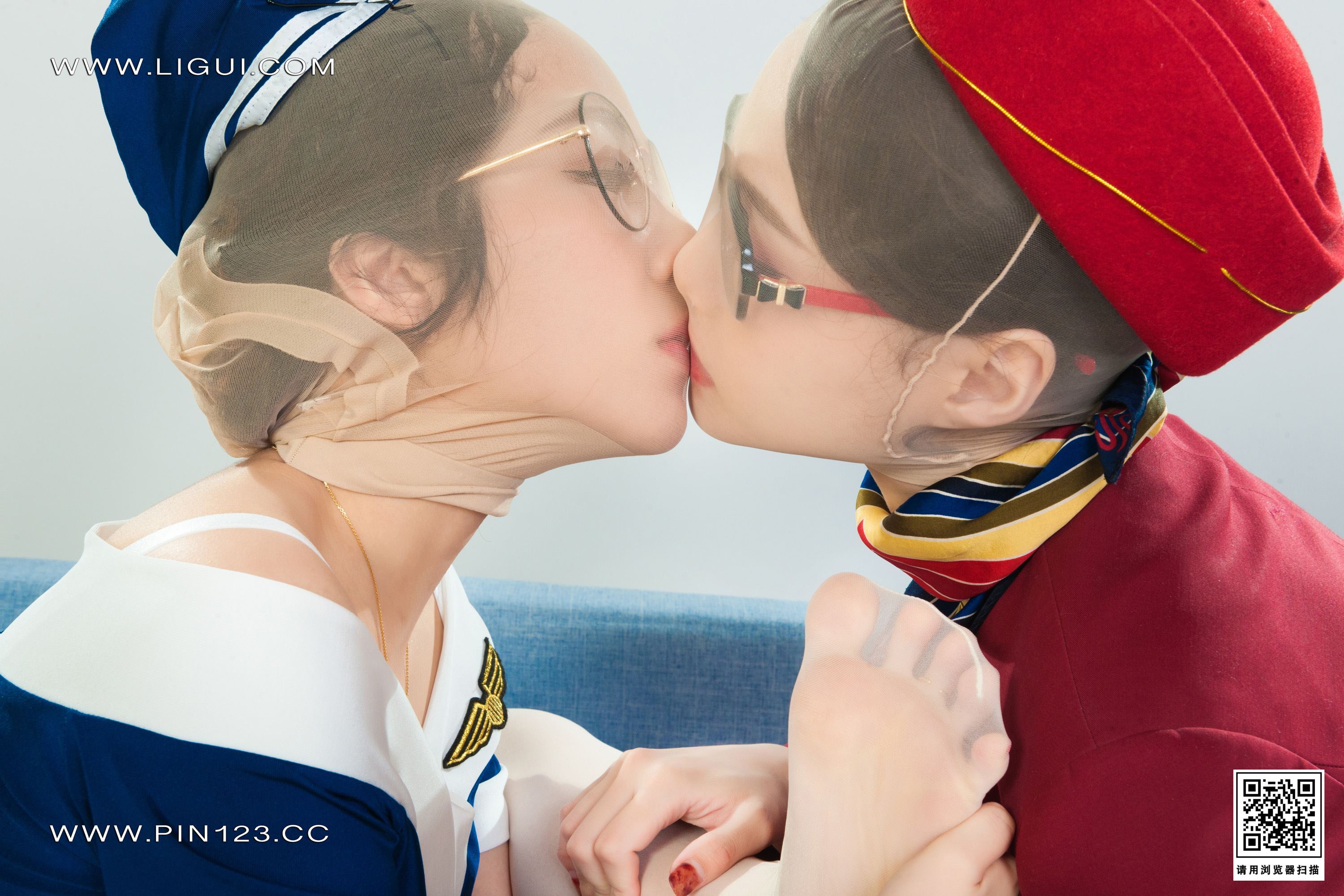 Ligui丽柜 2022.11.11 双生花-空中丝欲 汐汐＆心心